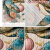 2D FLAT PRINTING 2pcs Curtains (Without Rod) Christmas Crab and Coral Modern Curtains Digital Printed Durable Polyester Curtains