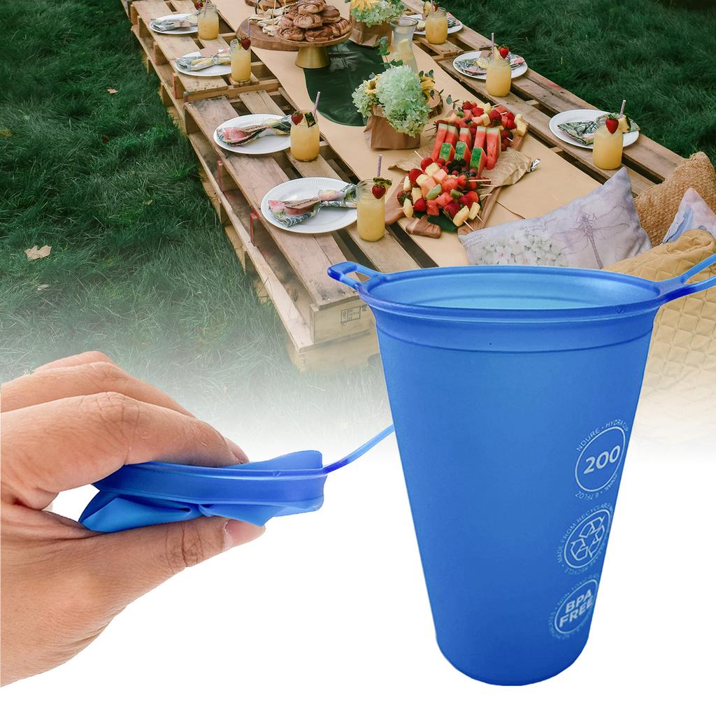 Outdoor Sport Running Water Bottle Soft Drink Water Kettle Foldable Flask Foldable Sports Water Cup Easy to Clean