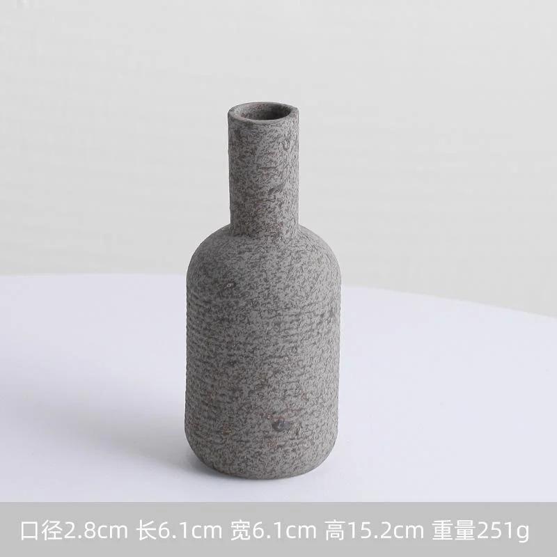 NEW Modern Nordic Vase Ceramic Flower Pot Home Living Room Decoration Office Desktop Ornaments Flower Arrangement Art Decor