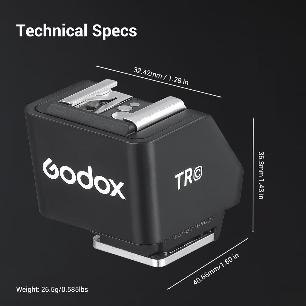 Authorized GODOX TTL Hot Shoe Riser Flash for IT30 Pro Rechargeable HSS Rehouser for De Grif Canon [GODOX Dealer] TR-C IT20-S, IT20S, IT30PRO-S, S,