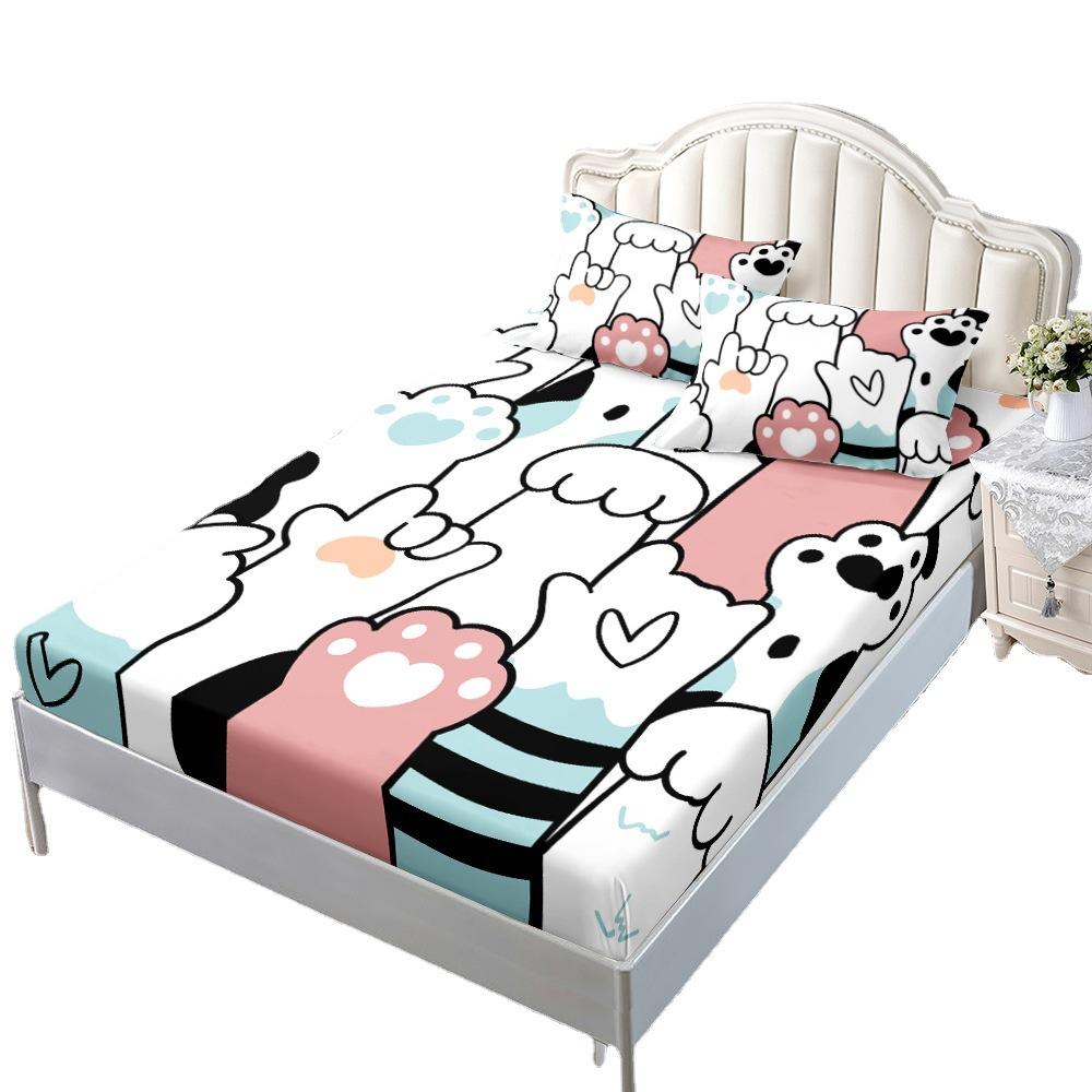 Three-Piece Mattress, Bed Cover, Small Fresh Mattress, Protective Cover, Bed Cover.