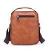 Men's PU Leather Shoulder Bag  Men's Crossbody Bag  Zipper Sling  Business Handbag