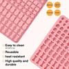 2 Pieces Silicone Dog Treat Molds: BPAFree Baking Mat with 5 Shapes 130 Grids for DIY Dog Biscuits and Treats