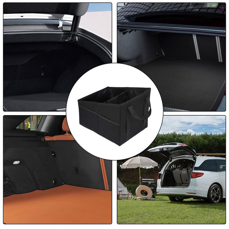 Car Trunk Backseat Organizer Storage Box Oxford Fabric Multifunction Storage Bags Container Box Accessories For Universal Car