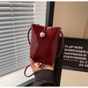 Small Bag Women's Mobile Phone Bag New Fashion Shoulder Messenger Bag Women's Fashion Simple Solid Color Small Square Bag