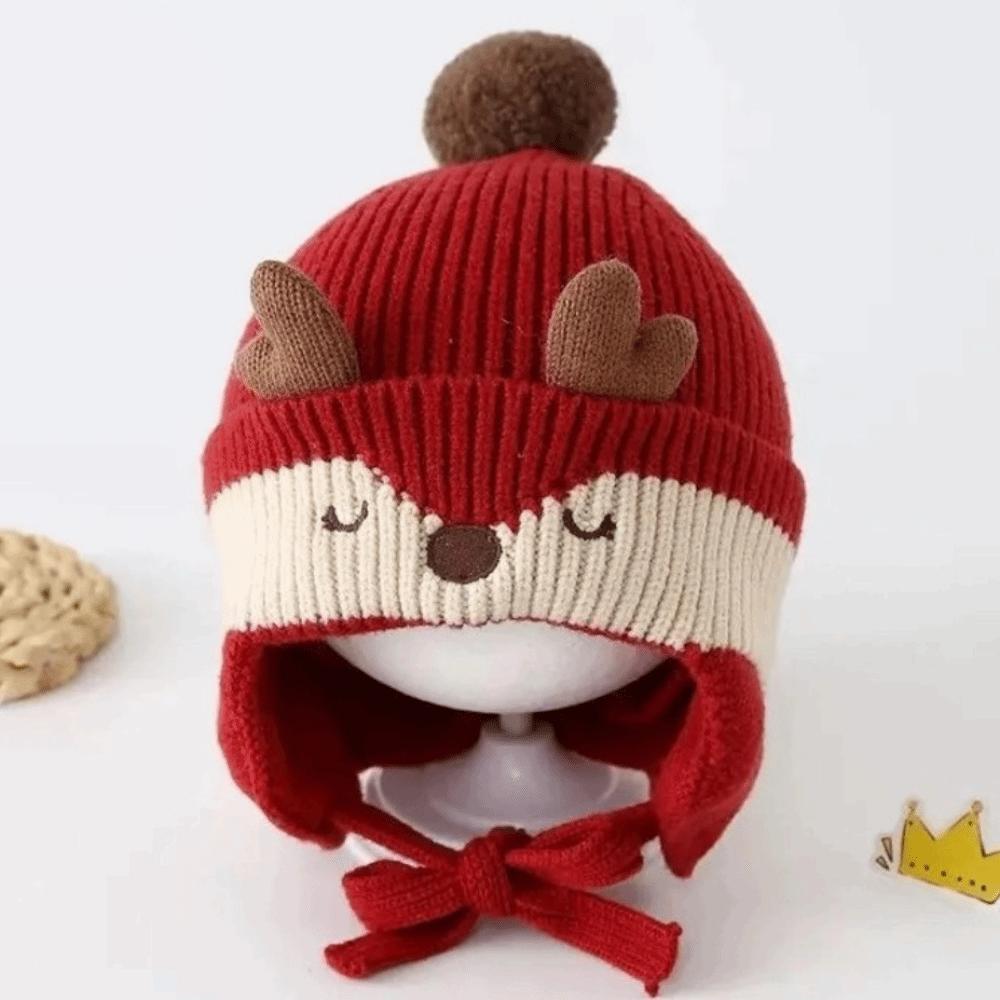 Cotton Kids Beanie Warm Thick Earflap Hat Skin Friendly Kids Hat Daily Outdoor