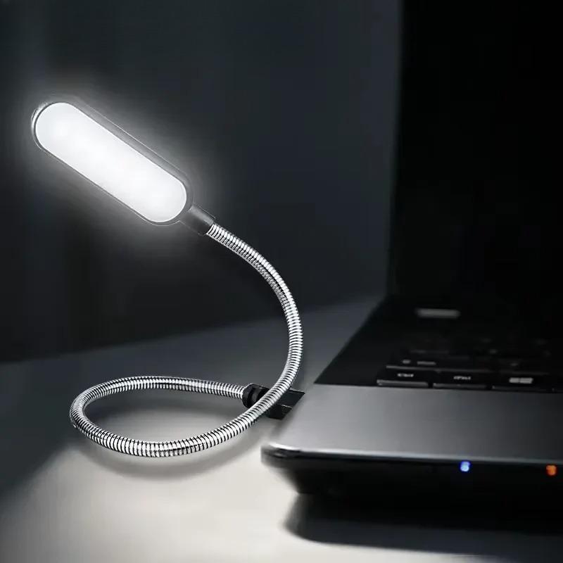 New Mini USB LED Light Book Light Flexible Reading Lamp Portable Night Light for Power Bank Laptop Notebook PC Computer
