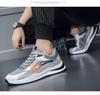 Men's Trendy Casual Black Leather Running Shoes - Soft Sole, Autumn/Winter Sports Dad Sneakers