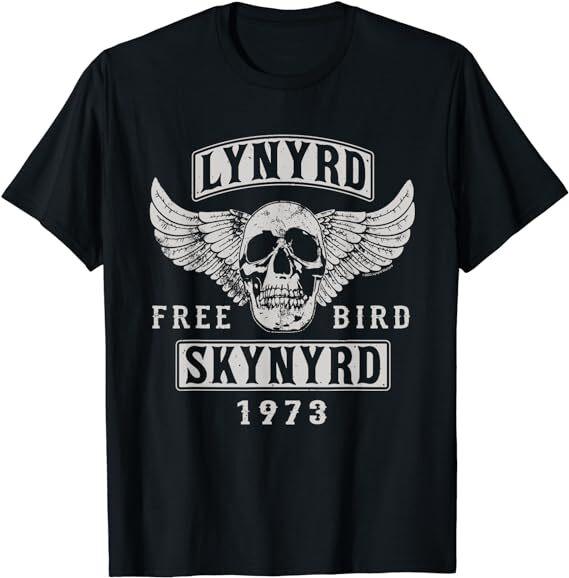 Lynyrd Skynyrd Free Bird Skull 1973 T-shirt M