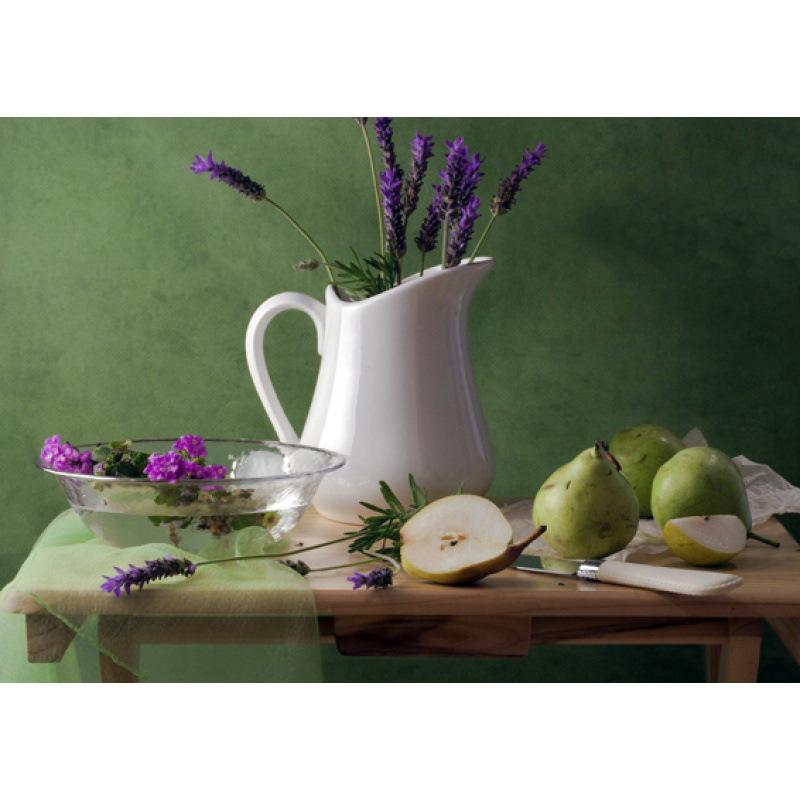 Framed Still Life Oil Painting Poster - Decorative Wall Mural with Kraft Paper