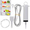 Fridge Dredging Kit Flexible Refrigerator Scrub Brush Reusable Fridge Drain Hole Dredging Remover Cleaning Syringe Shovel