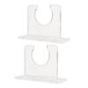 2pcs Baseball Bat Holder for Vertical Display Sturdy Acrylic Bat Hanger Baseball Bat Wall Mount