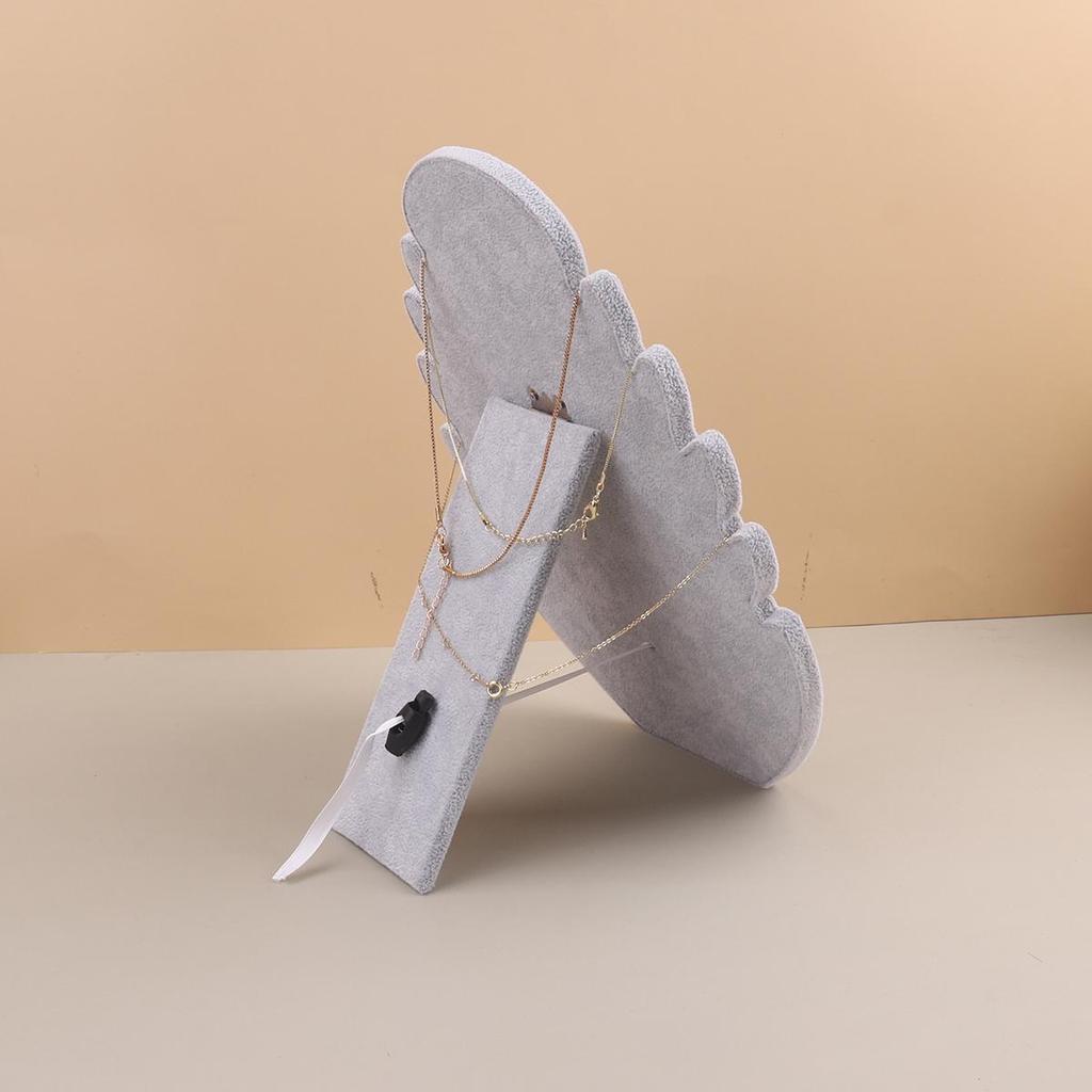 Black Vevlet Necklace Pendant Display Storage Board Stand Jewelry Organizer Holder Case Rack