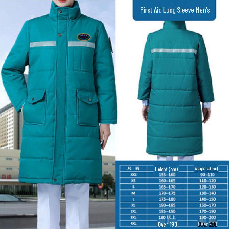 Neuer Winter-Baumwollmantel für Notaufnahmeärzte und -pfleger