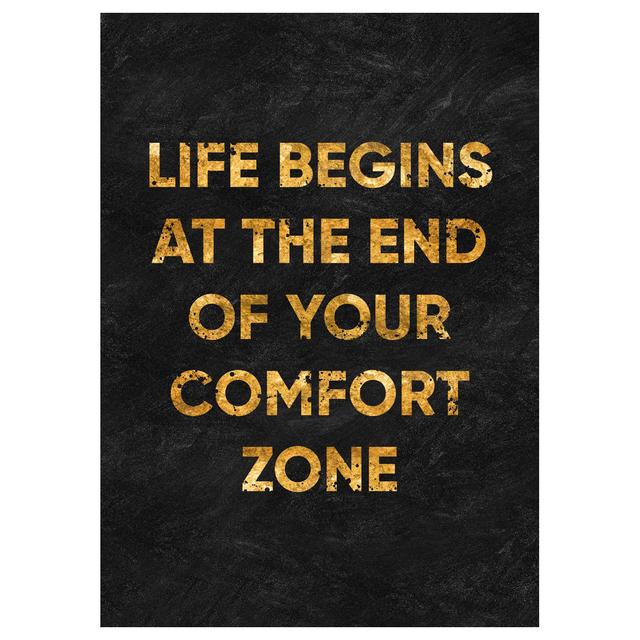 Nordische Goldfolie Inspirierende Zitate Leinwandgemälde Poster und Drucke Wandkunst Bild für Büroraum Heimdekoration Kein Rahmen