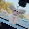Cute Plush Rabbit Pendant Soft White Rabbit Keychain Stylish Rabbit Pendant Lightweight for Car or Backpack Decorations