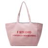 Casual canvas bag Lazy wind underarm bag 2025 new letter tote bag large capacity double-sided shoulder bag