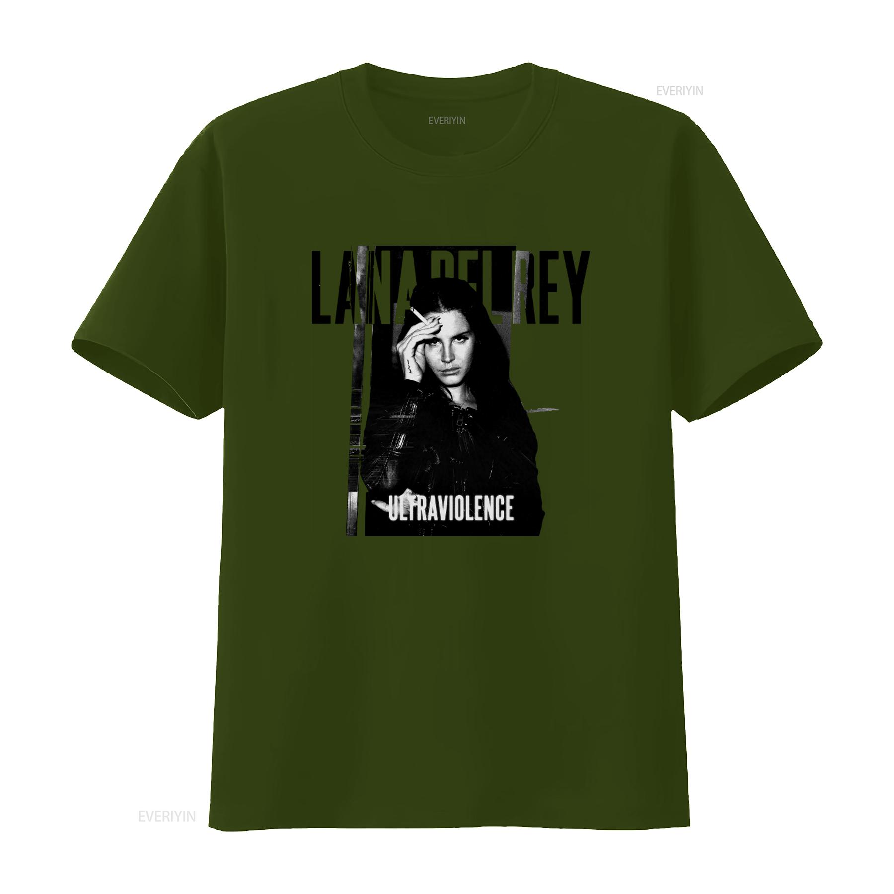 

Lana Del Rey Ultraviolence Retro Style White T Shirt Vintage Aesthetic Iconic Design Perfect for Music Fans vintage Washed 4XL