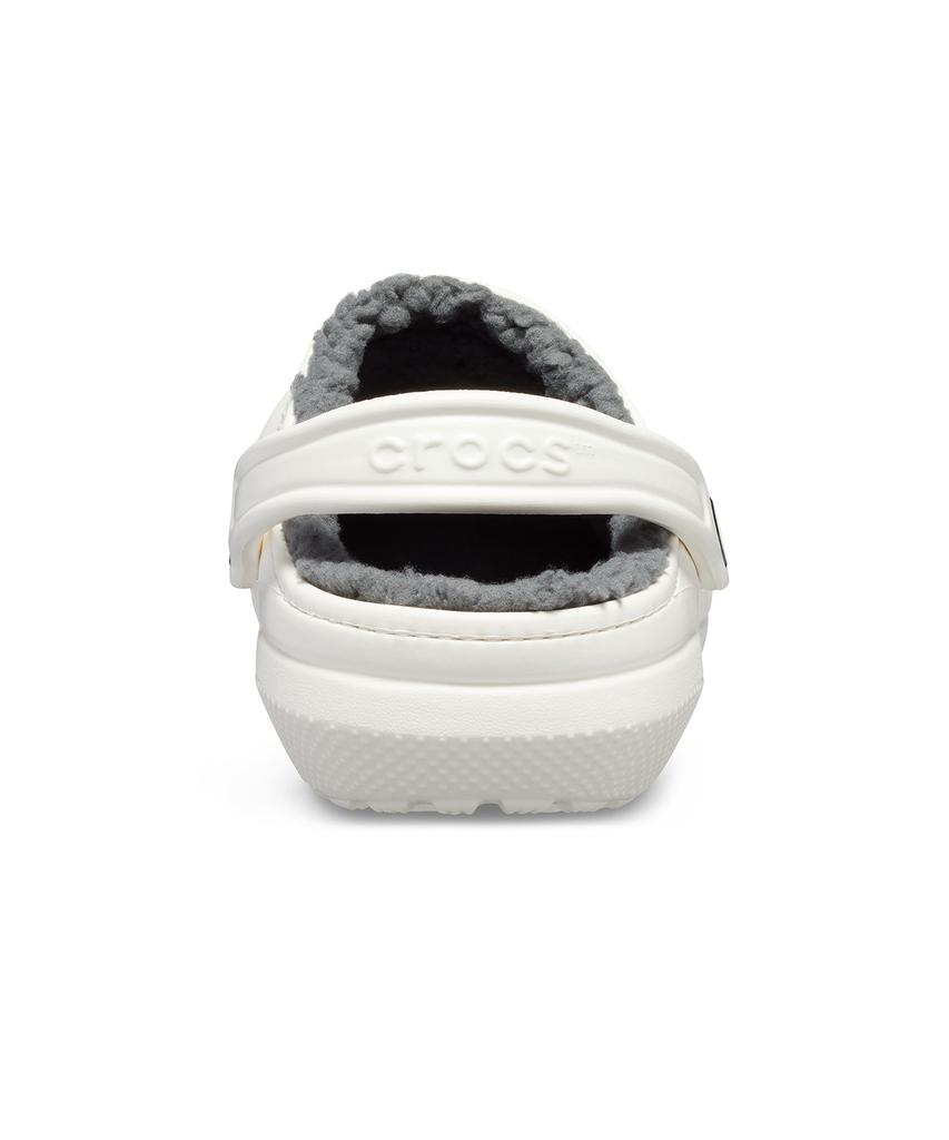 Crocs Classic Lined Clogs - White/Grey / 203591-10M