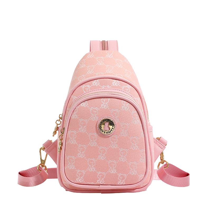 Women's Summer Canvas Chest Bag: Stylish, Atmospheric, Small Backpack