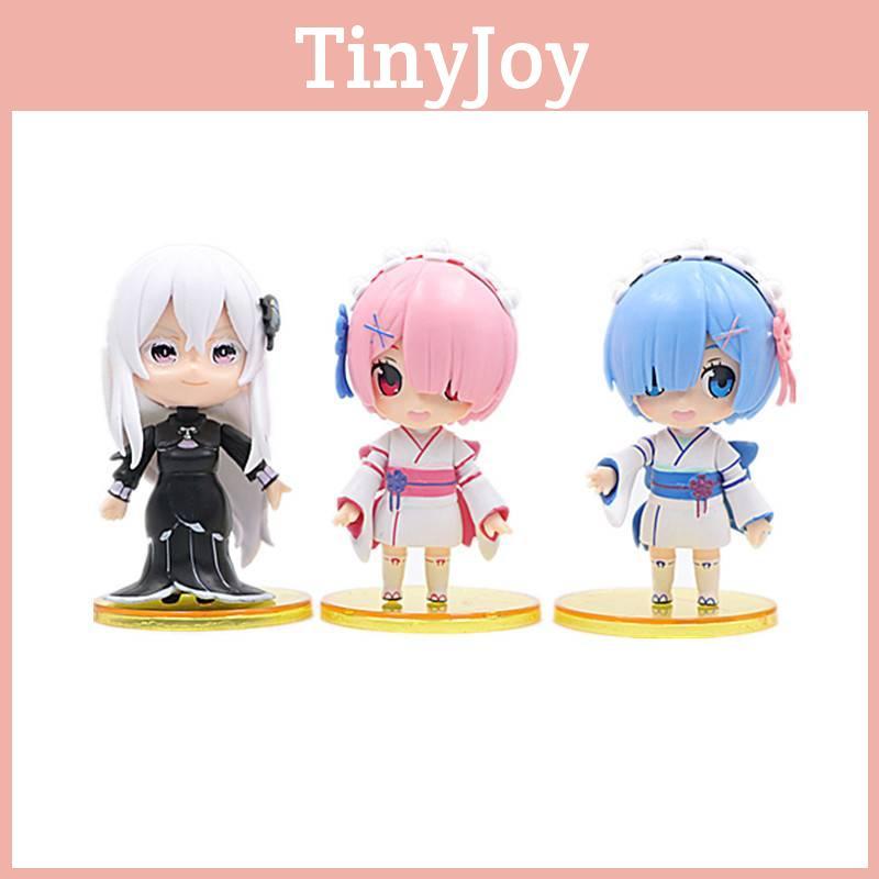 Collectible 6 Piece Rem And Ram Dolls From Re Life In A Different World From Zero