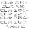 Car Trunk Letters Logo Emblem Badge Decals Sticker For Mercedes Benz CLA Class CLA35e CLA45 CLA260 CLA200e CLA180 CLA250 CLA220 SL6