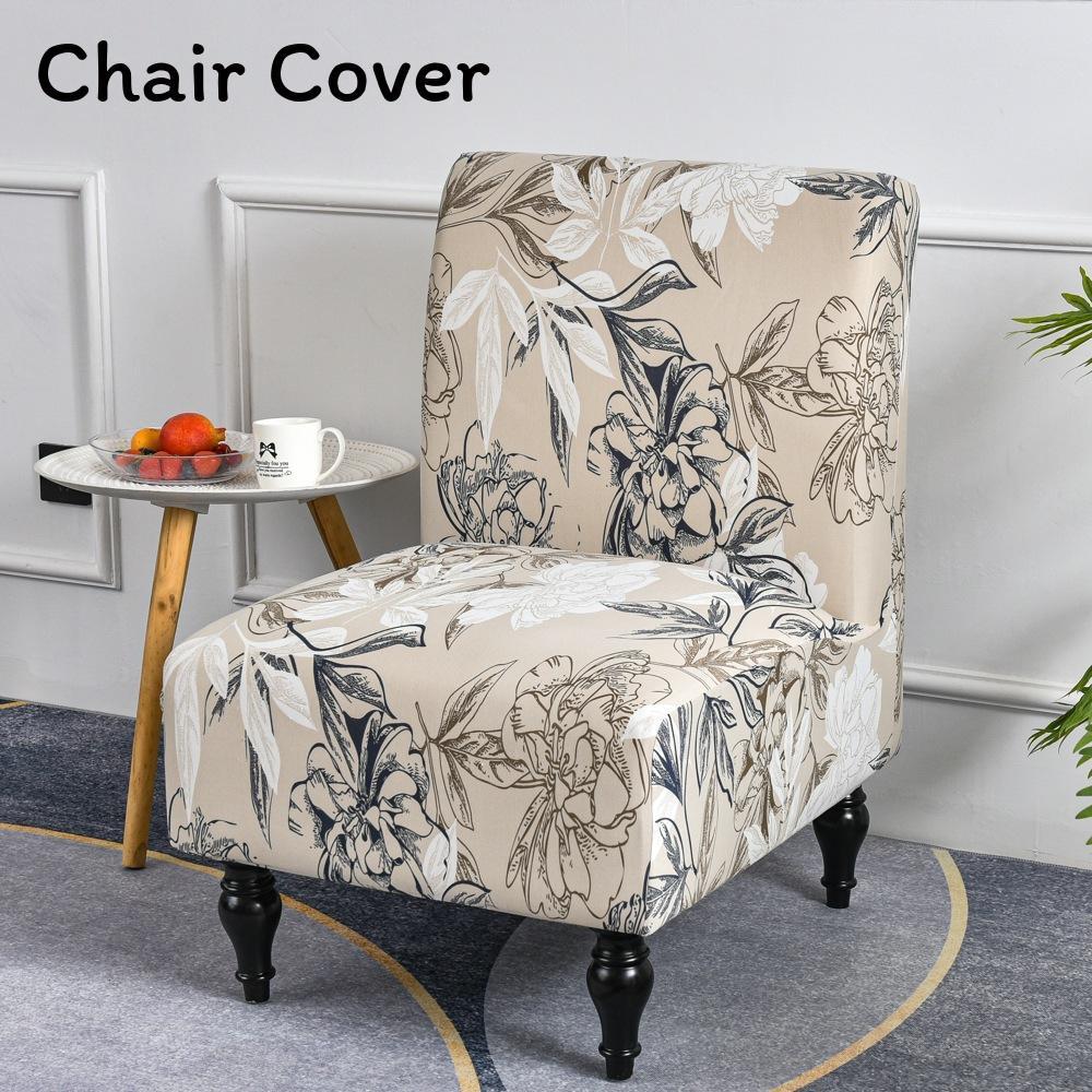Fat Head Chair Cover No Armrest Fabric Protector With Non Slip And Dustproof For Home Dining Decor