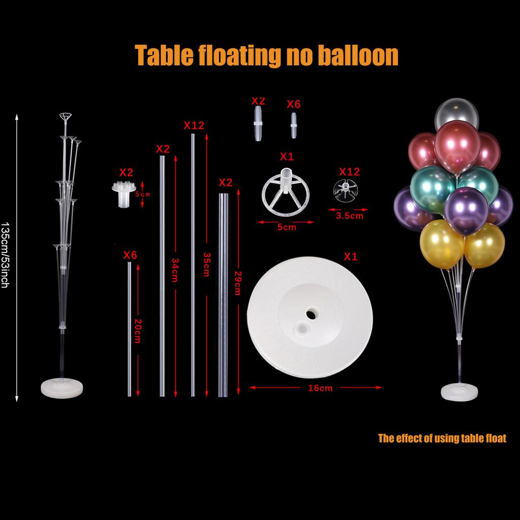 Birthday Balloon Support Balloon Stand Balloon Holder Balloon Stick Tubes Wedding Birthday Party Decoration Kids Baby Shower