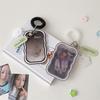 Soft Silicone Card Holder With Elastic Rope Pendant Photocard Holder Idol Photo Display Storage Protect Cover Keychain Bag Charm