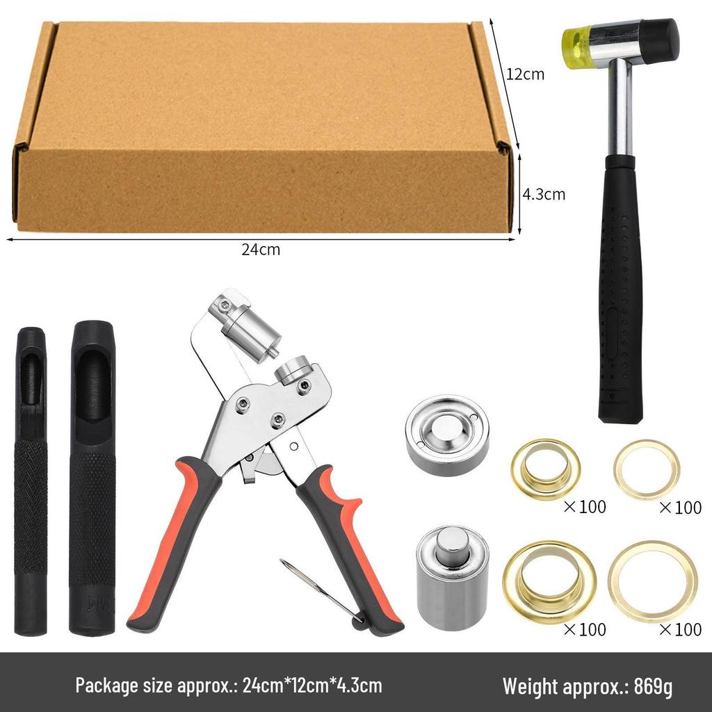 Kit de scule pentru nasturi cu capse: Set Bază Rivet & Perforator pentru Butoni Snap 633/655/831/201