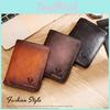 Genuine Men Leather Wallet Wallet Vintage Thin Short Multi Function Card Holder