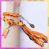 Handgefertigtes Rengoku Kyoujurou Armband Mode Dämonentöter Anime Zubehör Verstellbare Länge Unisex Armband Jungen Mädchen Geschenke