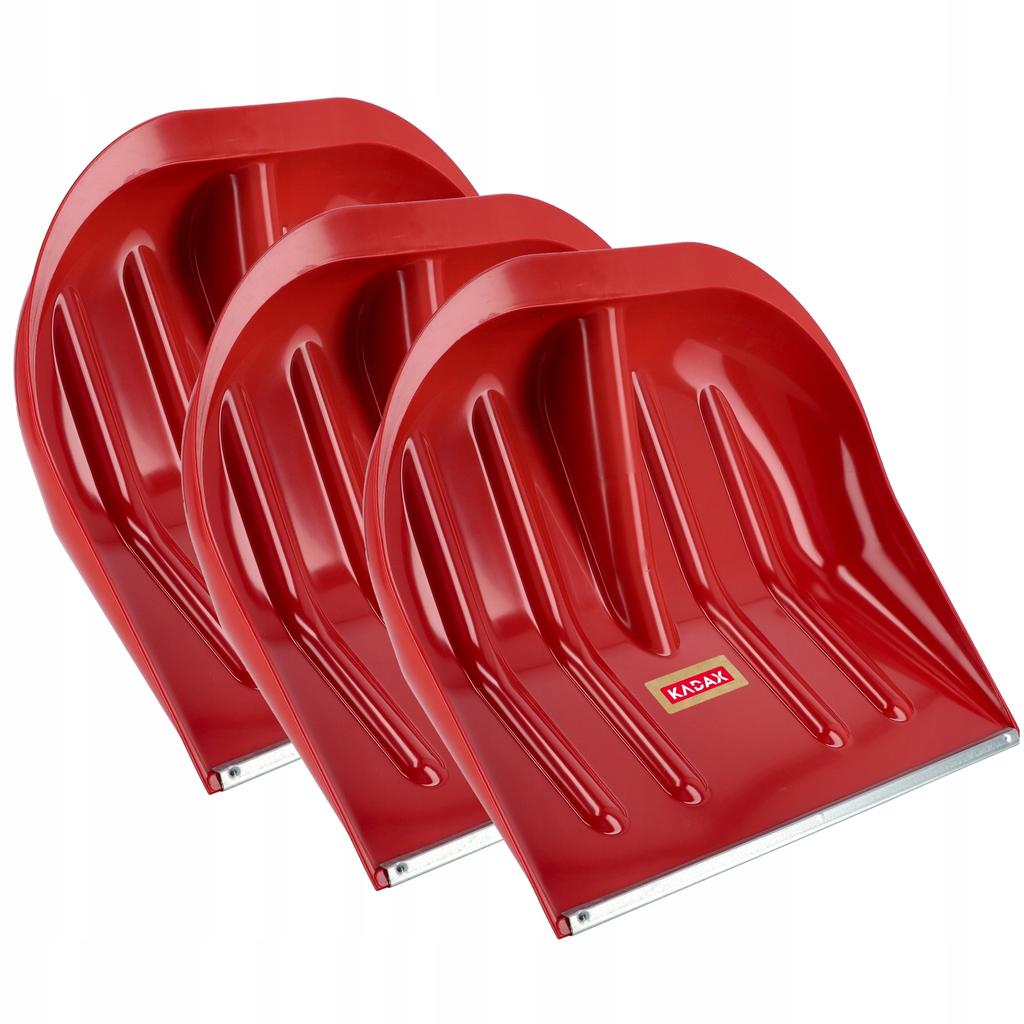 KADAX 3x Łopata szufla Do Śniegu Bez Trzonka Do Odśnieżania 49cm Plastikowa