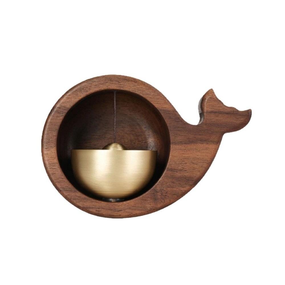 Wood Entrance Door Bells Wireless Dopamine Wind Chimes Little Whale Doorbell  Bedroom Pendant