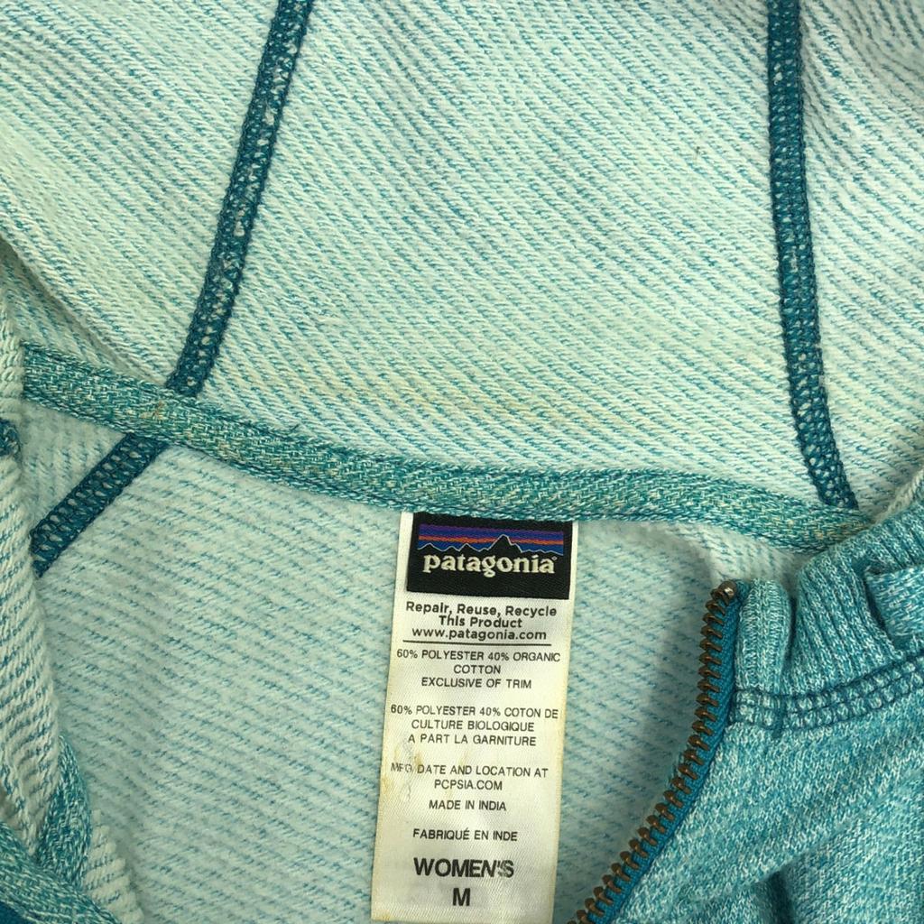Patagonia 54490SP14 Logo Embroidery Long Sleeve Cloudstack Hoodie Sweatshirt Zip Hoodie Women Used