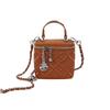 Rhombus chain portable box bag new simple women's bag casual temperament single shoulder crossbody small square bag