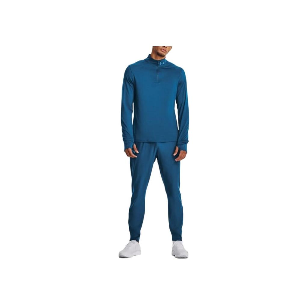 Under Armour Qualifier Solid Color Running Tapered Pants Men Pants Blue 1379289-426
