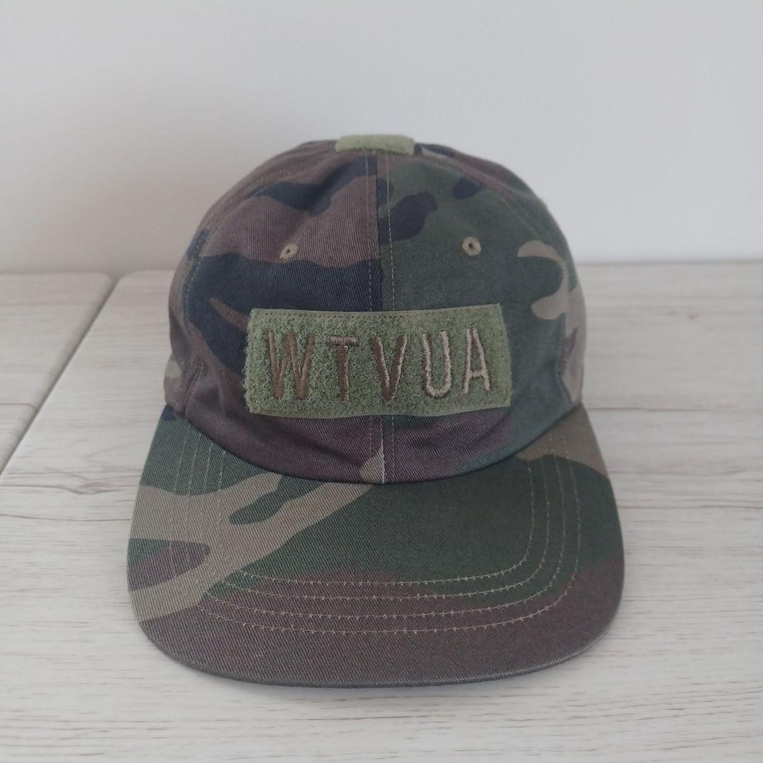 Used WTAPS Camouflage Cap Free Size Green Logo (WTVUA)