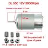 12V 6V 24V Motor Barn Elektrisk Bilmotor RS550 RS390 Motor