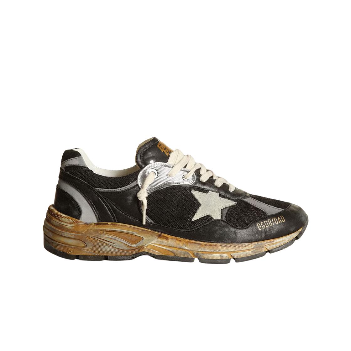 

(w) Golden Goose Mesh And Nappa Leather Dad-star Sneakers Black Ice Gray 37W