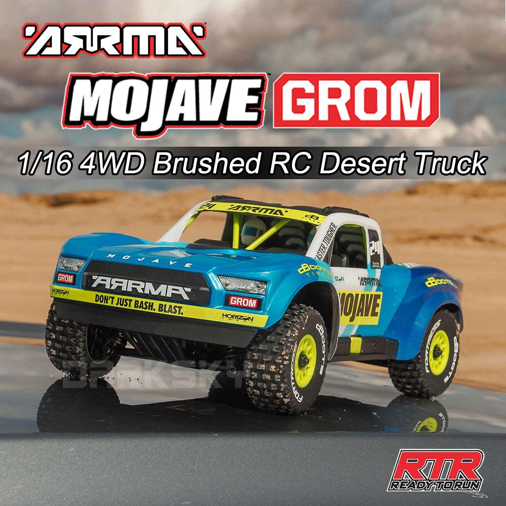 ARRMA MOJAVE GROM MEGA 380 Brushed 4WD RTR 1/14 Scale Desert Truck RC Electric Remote Control Model Cars Adult Children's Toys