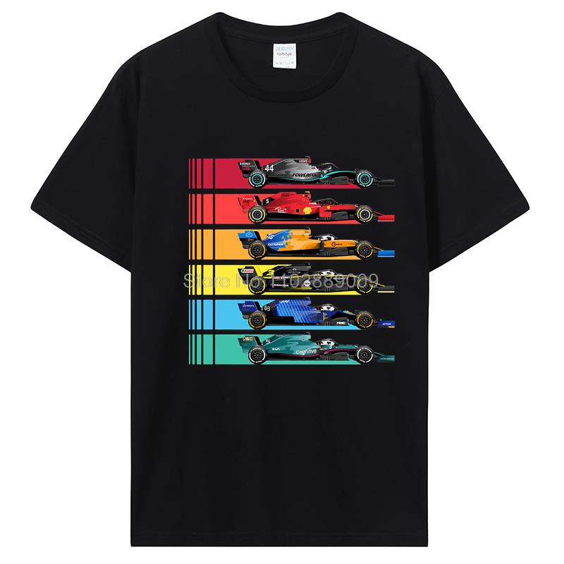 

Футболка Team Racing Fans One Racer Lando Norris Футболки Мужские и женские винтажные футболки Футболки из хлопка Футболки Топы XL чёрный