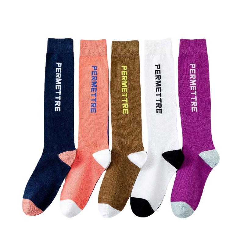 Chaussettes de Yoga Longues Version AB Chaussettes pour Mollet Canard Mandarin Chaussettes Hautes pour Femmes Fitness Running Mollet Chaussettes de Danse