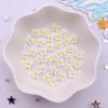 100Pcs 7mm Resin 3D Colorful Mini Osmanthus Flower Gems Flat back Stone Scrapbook Jewelry Wedding Applique Nail Art Decor Crafts