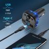 Bluetooth 5.0 Car FM Transmitter PD Type-C Dual Car Charger USB Ambient Player MP3 Charger Wireless Light Handsfree PD QC3.0
