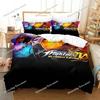 Anime King Of Fighters Bedding Set Duvet Cover Bed Set Quilt Cover Pillowcase Comforter king Queen Size Boys Adult Bedding029