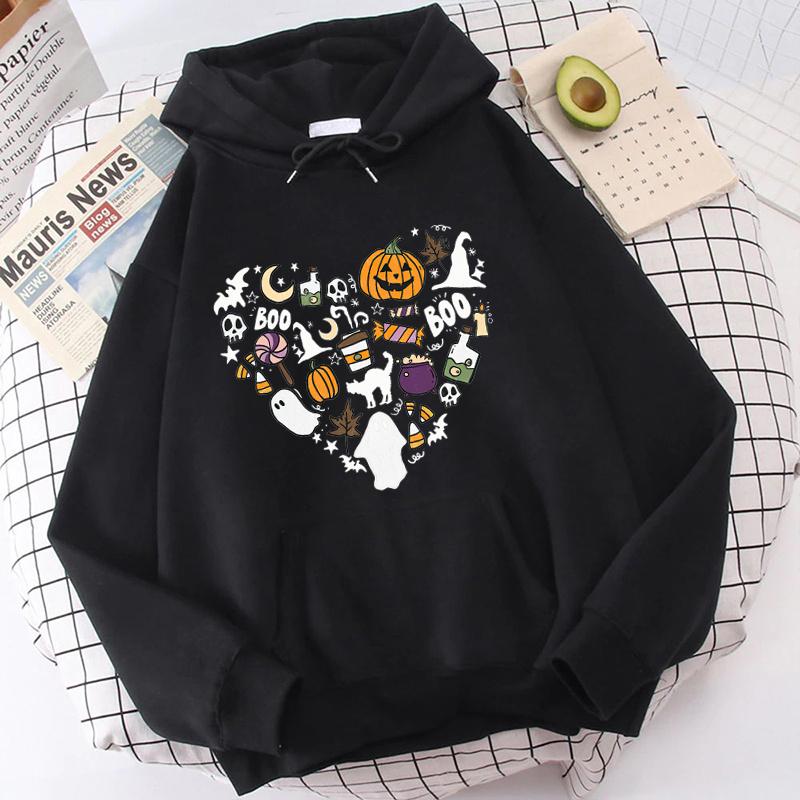 

Halloween Boo Pumpkin Love Hoodie Men Women Hoodie Cosplay Clothes Streetwear Pullover Plus Size Sweatshirt Tops 3XL