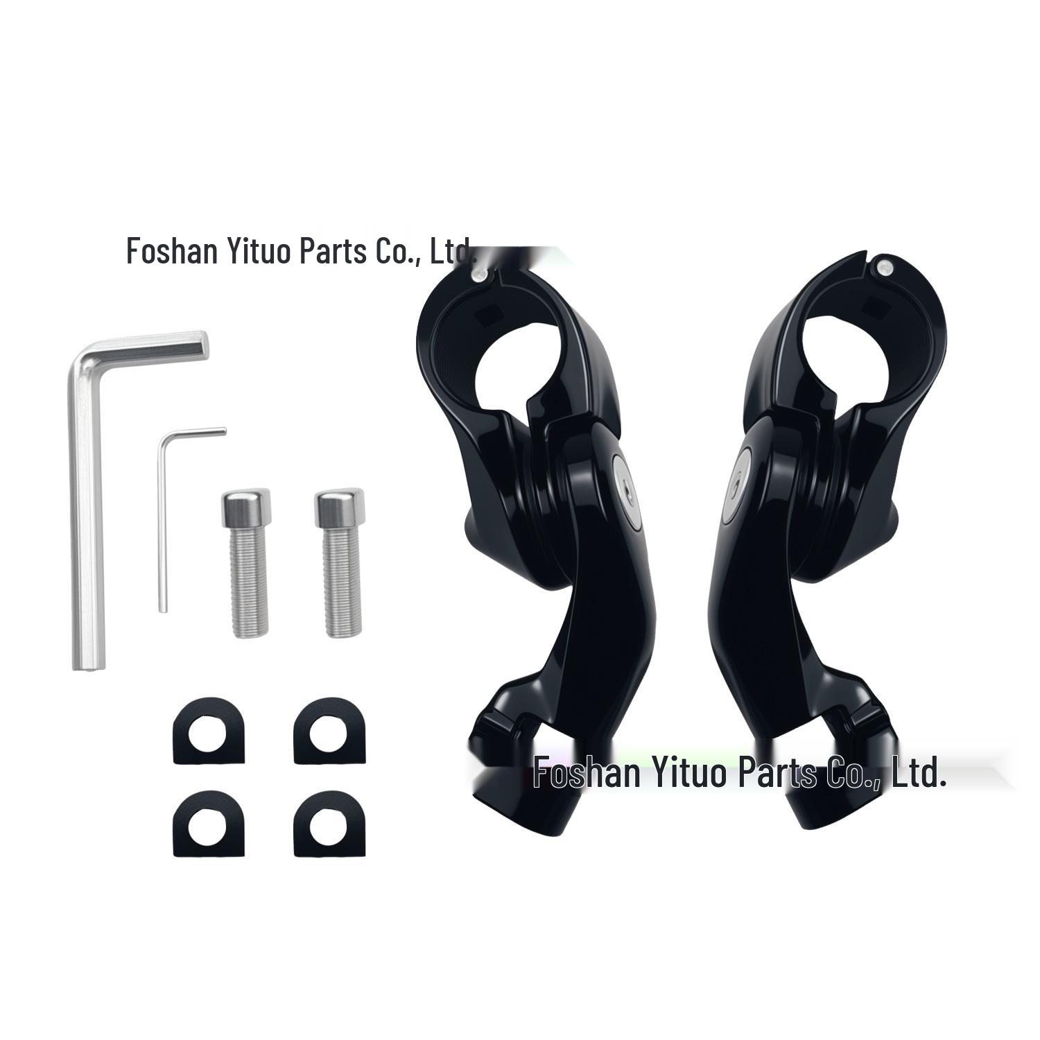 

Heavy Duty Adjustable Road Peg Kit for Harley Softail/Dyna Engine Guards