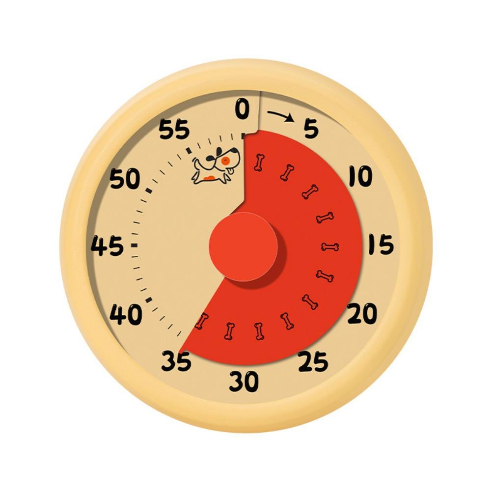 60 Minutes Countdown Alarm Clock Mechanical Kitchen Cooking Timer Visual Timer for Primary School