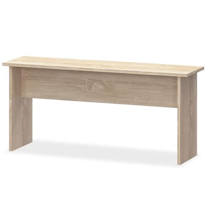 VidaXL Table de salle à manger et bancs 3 pcs Aggloméré Chêne